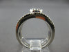 LARGE 1.15CT DIAMOND 14KT WHITE GOLD INVISIBLE CRISS CROSS INFINITY RING #27982