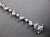 ESTATE 3.84CT DIAMOND 14K WHITE GOLD 3D ROUND CLASSIC MULTI LEAF TENNIS BRACELET