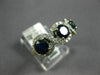 ESTATE 2.1CT DIAMOND & AAA SAPPHIRE 14K YELLOW GOLD THREE STONE ANNIVERSARY RING