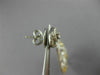ESTATE 3.60CT WHITE & FANCY YELLOW DIAMOND 18K 2 TONE GOLD 3D TEAR DROP EARRINGS