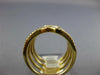 ESTATE LARGE .70CT DIAMOND 18KT YELLOW GOLD CLASSIC MULTI ROW INFINITY LOVE RING