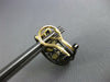 3.65CT DIAMOND & AAA CITRINE 14K YELLOW & BLACK GOLD 3D CLIP ON HANGING EARRINGS