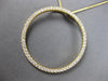 ESTATE EXTRA LARGE 1.04CT DIAMOND 18K WHITE GOLD CIRCLE OF LIFE FLOATING PENDANT
