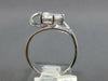 1.32CT DIAMOND & AAA WHITE TOPAZ 14KT WHITE GOLD CUSHION & ROUND FUN LOVE RING
