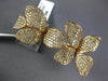 EXTRA LARGE 4.31CT WHITE & FANCY YELLOW DIAMOND 18K ROSE GOLD DOUBLE FINGER RING