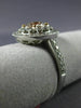ESTATE WIDE 1.58CT WHITE & PINK DIAMOND 18K WHITE & ROSE GOLD 3D ENGAGEMENT RING