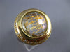 LARGE 8.90CT DIAMOND & AAA GREEN AMETHYST & ENAMEL 14KT YELLOW GOLD PANTHER RING