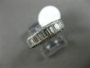 ESTATE .50CT BAGUETTE DIAMOND 14KT WHITE GOLD 3D 5mm WEDDING ANNIVERSARY RING