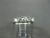 ESTATE .78CT DIAMOND LUCIDA 5 STONE 14KT WHITE GOLD ENGAGEMENT RING STUNNG 16301