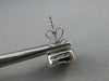 LARGE 2.25CT DIAMOND 18KT WHITE GOLD 3D ROUND & BAGUETTE SQUARE STUD EARRINGS