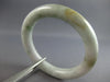 ESTATE AAA JADE HANDCRAFTED CLASSIC 3D SOLID LUCKY BANGLE BRACELET #27746