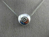 ESTATE .15CT ROUND CUT DIAMOND 14KT WHITE GOLD 3D ROUND SOLITAIRE PENDANT#19649