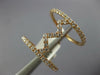 ESTATE WIDE .67CT DIAMOND 18KT ROSE GOLD 3D ZIG ZAG DOUBLE BAR FUN RING