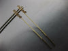 ESTATE .20CT DIAMOND 14KT YELLOW GOLD 4 STONE BEZEL CHANDELIER HANGING EARRINGS