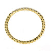 ESTATE .14CT DIAMOND 18KT YELLOW GOLD 3D CLASSIC ROUND ROPE ANNIVERSARY RING