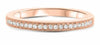 .11CT DIAMOND 14KT ROSE GOLD 3D ROUND FILIGREE SEMI ETERNITY ANNIVERSARY RING