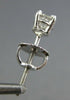 ESTATE .45CT DIAMOND 14K WHITE GOLD ROUND CLASSIC SCREW BACK STUD EARRINGS #2792