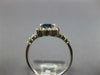WIDE 1.60CT DIAMOND & AAA SAPPHIRE 14KT WHITE GOLD EMERALD CUT ENGAGEMENT RING