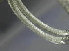 ESTATE EXTRA LARGE 7.64CT DIAMOND 18KT WHITE GOLD 3D OVAL HOOP HANGING EARRINGS