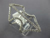 ESTATE LARGE .71CT DIAMOND 18KT WHITE GOLD 3D DOUBLE ANCHOR FUN RING