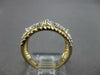ESTATE WIDE .26CT DIAMOND 14KT 2 TONE GOLD 3D FLOWER FILIGREE ANNIVERSARY RING
