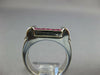 2.06CT DIAMOND & AAA RUBY 18KT WHITE GOLD ROUND & PRINCESS RECTANGULAR MENS RING