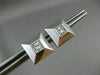 ESTATE .56CT DIAMOND 14KT WHITE GOLD SOLITAIRE PYRAMID STUD EARRINGS #17440