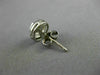 ESTATE .20CT DIAMOND 14KT WHITE GOLD 3D PRINCESS INVISIBLE ROUND STUD EARRINGS