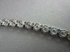 ANTIQUE 12.0CT WIDE 14KT WHITE ALL THE WAY AROUNG DIAMOND TENNIS NECKLACE