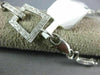 ESTATE .66CT DIAMOND 14K WHITE GOLD SQUARE MILGRAIN TOGGLE LOVE BRACELET #22450