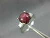 4.17CT DIAMOND & AAA STAR RUBY SAPPHIRE 14K WHITE GOLD 3D ENGAGEMENT RING #26564