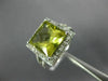 EXTRA LARGE 4.60CT DIAMOND & AAA GREEN AMETHYST 14KT WHITE GOLD 3D PRINCESS RING