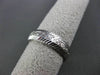 ANTIQUE 14KT WHITE GOLD 3D FLORAL FILIGREE WEDDING ANNIVERSARY RING 5mm #18934