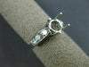 ESTATE 1.28CT DIAMOND 14KT WHITE GOLD 7 STONE SEMI MOUNT ENGAGEMENT RING #16313