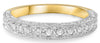.45CT DIAMOND 14KT YELLOW GOLD 3D CLASSIC SEMI ETERNITY WEDDING ANNIVERSARY RING