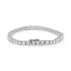 ESTATE LARGE 3.00CT DIAMOND 14KT WHITE GOLD 3D CLASSIC ROUND TENNIS BRACELET