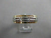 ESTATE DIAMOND 14K WHITE YELLOW GOLD MENS ETERNITY WEDDING BAND 6.5M RING #21510