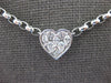 1.5CT DIAMOND 18KT WHITE GOLD HEART CIRCULAR BY THE YARD INVISIBLE LOVE NECKLACE