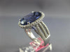 EXTRA LARGE 9.47CT DIAMOND & AAA TANZANITE 18KT WHITE GOLD OVAL ENGAGEMENT RING
