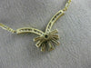 ESTATE 1.11CT DIAMOND 18KT YELLOW GOLD FIGARO FLOWER ITALIAN LINK NECKLACE #656