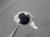 ESTATE 2.25CT DIAMOND & AAA EXTRA FACET AMETHYST 14KT WHITE 3D HALO DESIGN RING