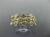 ESTATE 1.44CT DIAMOND 14KT TRI COLOR GOLD ETOILE BEZEL ETERNITY ANNIVERSARY RING