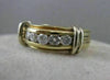 ESTATE .40CTW DIAMOND 14K WHITE YELLOW GOLD MENS WEDDING RING 6MM 6.75 #2155