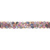 EXTRA LARGE 55.85CT DIAMOND & AAA MULTI COLOR SAPPHIRE 18KT YELLOW GOLD BRACELET
