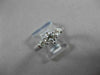 ESTATE .84CT DIAMOND 14KT WHITE GOLD PAST PRESENT FUTURE ENGAGEMENT RING #20723