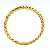 ESTATE CLASSIC 18KT YELLOW GOLD 3D SOLID ROPE WEDDING ANNIVERSARY RING