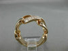 ESTATE LARGE .40CT ROUND DIAMOND 18KT ROSE GOLD 3D OPEN LINK LOVE KNOT FUN RING