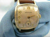 ANTIQUE WALTHAM 14KT YELLOW GOLD FILL SQUARE MENS WATCH WORKS #19061
