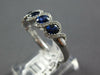 1.23CT DIAMOND & AAA SAPPHIRE 18K WHITE GOLD OVAL INFINITY LOVE ANNIVERSARY RING