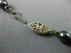 ESTATE AAA TAHITIAN PEARL 14KT WHITE GOLD 3D CLASSIC FILIGREE NECKLACE #26514